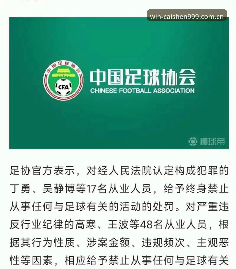 财神棋牌手机下载攻略 足协第三批禁足名单详解:65人受罚背后的行业警示